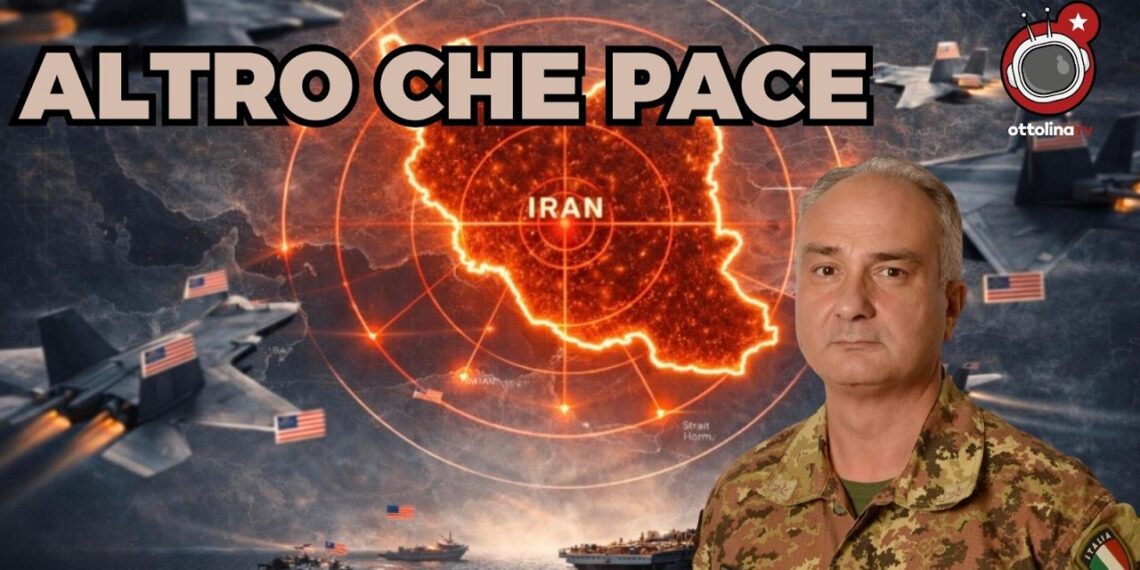 Aereo da guerra in picchiata verso l'Iran. Maurizio Boni in primo piano