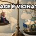 Bilancia. Su un piatto Donald Trump con un orologio. Sull'altro un mappamondo con le bandiere del mondo multipolare