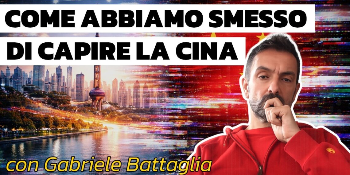 Città cinese. Gabriele Battaglia in primo piano