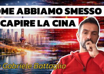 Città cinese. Gabriele Battaglia in primo piano