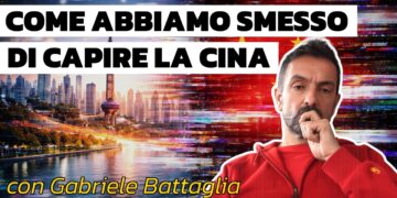 Città cinese. Gabriele Battaglia in primo piano