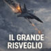 Disegno di un aereo da guerra colpito da un missile