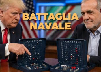 Donald Trump e Masoud Pezeshkian giocano a battaglia navale in uno studio istituzionale