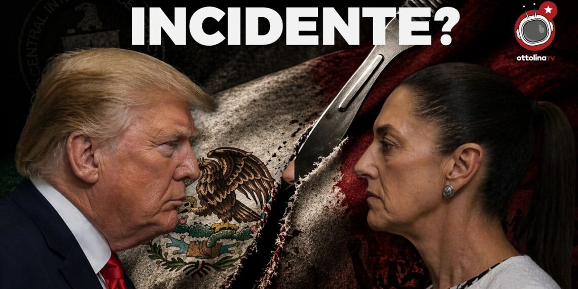 Donald Trump fissa negli occhi Claudia Sheinbaum