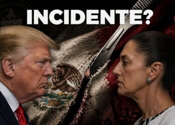 Donald Trump fissa negli occhi Claudia Sheinbaum