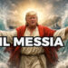 Donald Trump vestito da Messia separa le acque dello Stretto di Hormuz