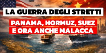 Navi portacontainer nello Stretto di Hormuz