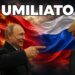 Bandiere cinese e russa sullo sfondo. Xi Jinping e Vladimir Putin scherniscono Donald Trump in primo piano