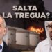 Cisterne petrolifere in fiamme. Masoud Pezeshkian e Mohamed bin Zayed Al Nahyan in primo piano