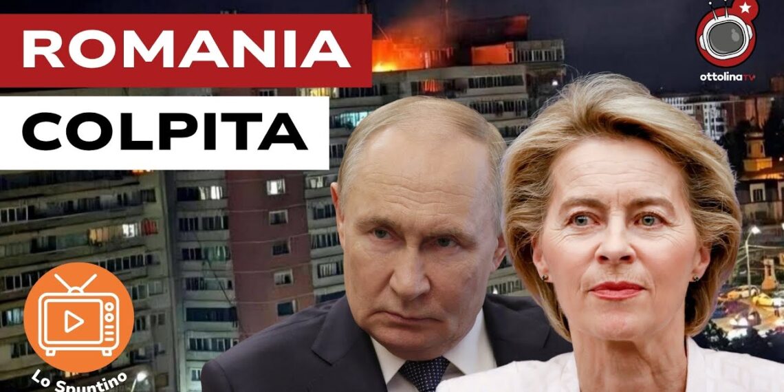 Città rumena colpita. Vladimir Putin e Ursula von der Leyen in primo piano