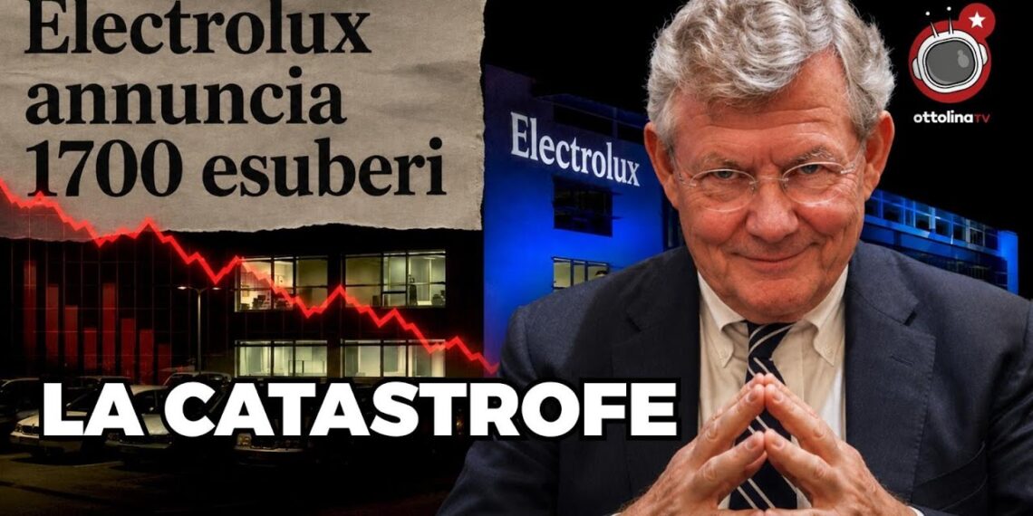 Fabbrica della Electrolux. Jacob Wallenberg in primo piano