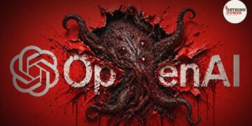 Logo di OpenAI da cui esce un mostro