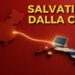 Sagoma della Cina manda un raggio di luce verso la sagoma di Cuba con pannelli fotovoltaici