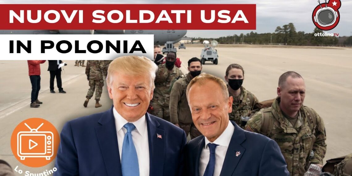Soldati polacchi. Donald Trump e Donald Tusk in primo piano