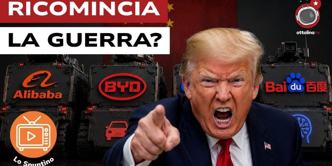 Carri armati con i principali marchi cinesi. Donald Trump in primo piano
