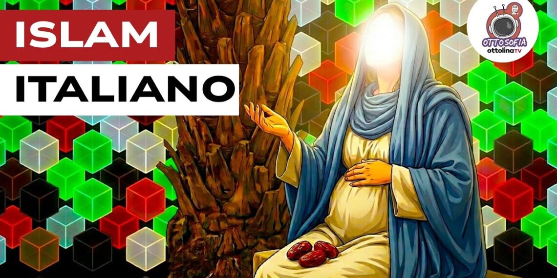 Donna velata con il volto fatto di luce
