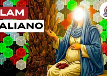 Donna velata con il volto fatto di luce