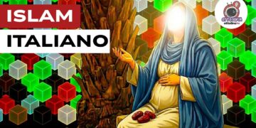 Donna velata con il volto fatto di luce