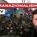 Gruppo di soldati dell'UPA. Volodymyr Zelensky in primo piano