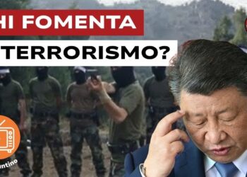 Guerriglieri armati. Xi Jinping preoccupato in primo piano