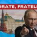 Il Cremlino. Vladimir Putin punta l'indice in primo piano