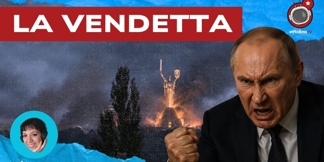 Kiev bombardata. Vladimir Putin furibondo in primo piano