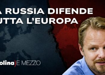 Mappa di Europa e Russia. Hauke Ritz in primo piano