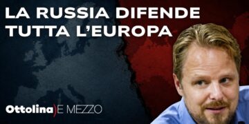 Mappa di Europa e Russia. Hauke Ritz in primo piano