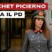 Pina Picierno in divisa militare esce dalla sede del PD