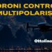 Un drone con San Pietroburgo sullo sfondo