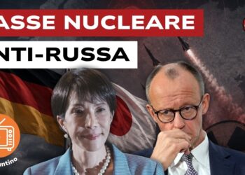 Bandiere di Germania e Giappone. Sanae Takaichi e Friedrich Merz in primo piano