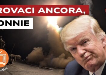 Esplosione in una struttura strategica. Donald Trump perplesso in primo piano