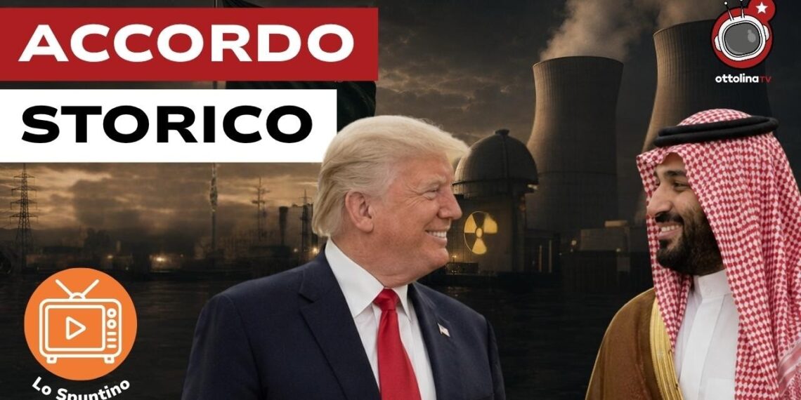 Impianto nucleare civile. Donald Trump e Mohammed bin Salman in primo piano