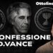 Jeffrey Epstein fra lo stemma della CIA e quello del Mossad. Roberto Vivaldelli in primo piano