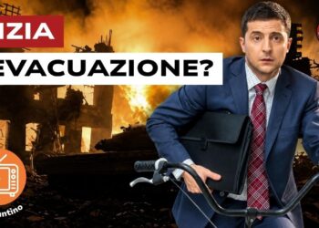 Kiev in fiamme. Volodymyr Zelensky fugge in bicicletta