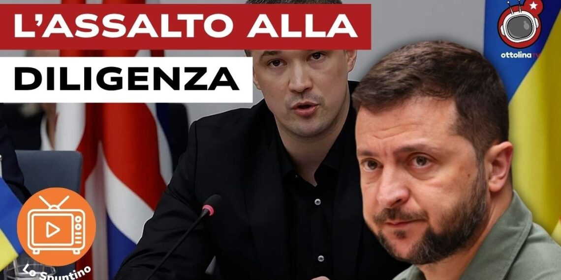 Mychajlo Fedorov. Volodymyr Zelensky in primo piano