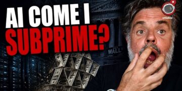 Casa di carta fatta di dollari. Giuliano Marrucci preoccupato in primo piano
