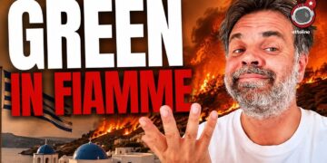 Incendio in Grecia. Giuliano Marrucci in primo piano