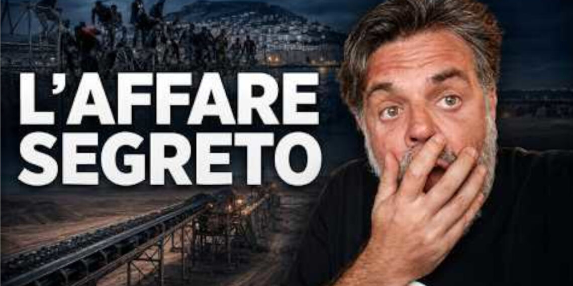 Nastro trasportatore in Marocco. Giuliano Marrucci stupito in primo piano