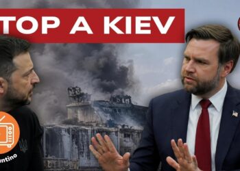 Nave in fiamme. Volodymyr Zelensky e J. D. Vance in primo piano