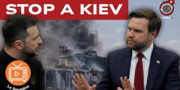 Nave in fiamme. Volodymyr Zelensky e J. D. Vance in primo piano