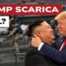 Operazione di guerra in mare. Kim Jong-un e Donald Trump si abbracciano in primo piano