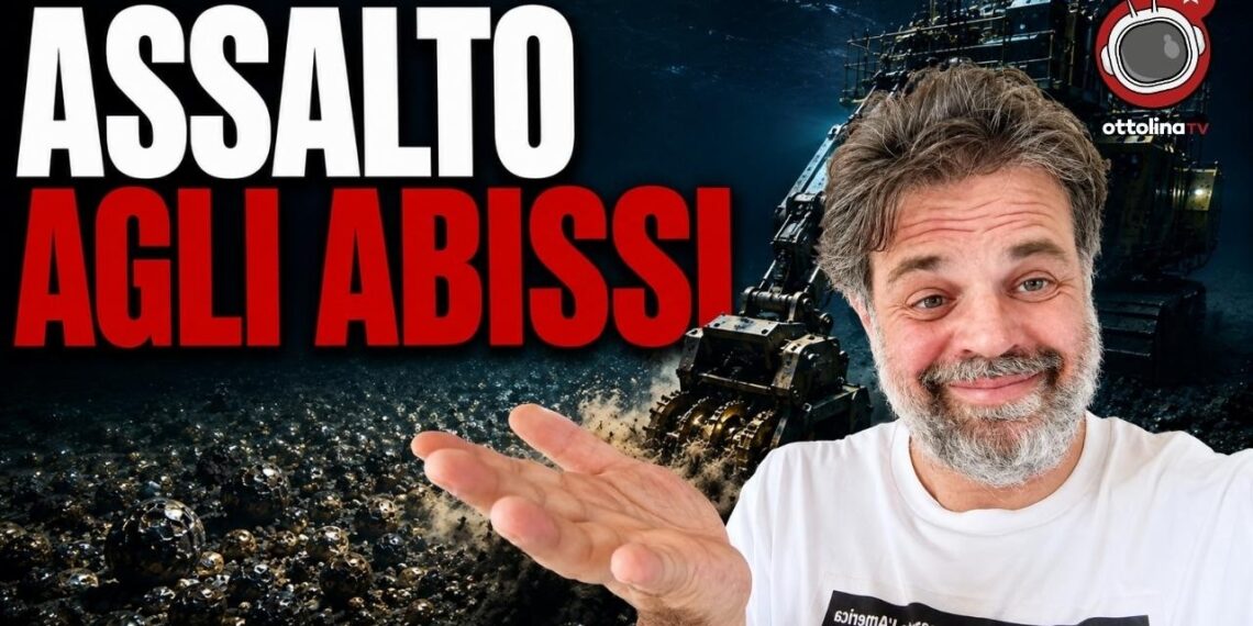 Una draga per fondali marini. Giuliano Marrucci in primo piano