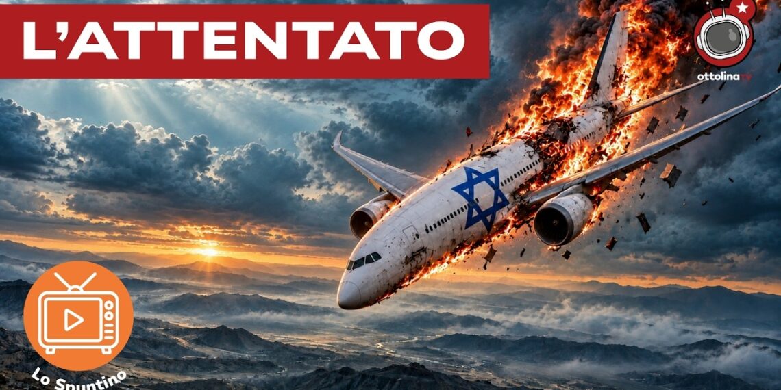 Aereo israeliano precipita in fiamme