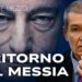 Mario Draghi in primissimo piano e Alessandro Volpi