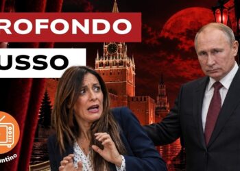Paesaggio notturno russo. Pina Picierno e Vladimir Putin in primo piano