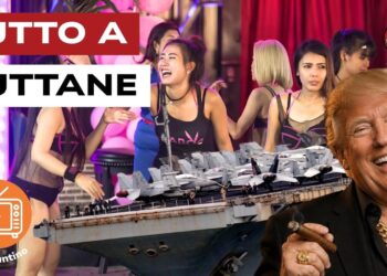 Prostitute thailandesi. Donald Trump vestito da protettore in primo piano