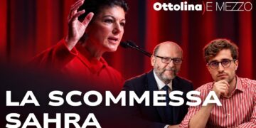 Sahra Wagenknetch. Vladimiro Giacchè e Gabriele Guzzi in primo piano