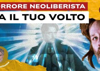 Scena del film La cosa con un giovane Achille Occhetto che parla dal palco della Bolognina