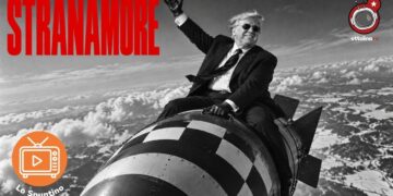Donald Trump cavalca la bomba come nella scena del Dottor Stranamore